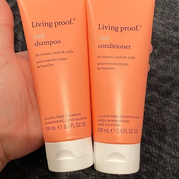 Living proof Curl Shampoo &  Conditioner Waves, Curls & Coils 3.4oz/100mL each - Picture 7 of 8